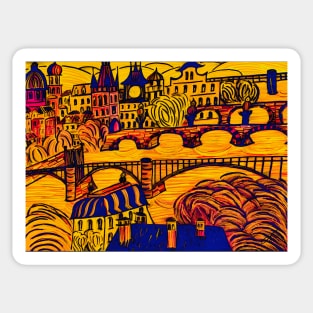 Prague - Golden City No. 1 Sticker